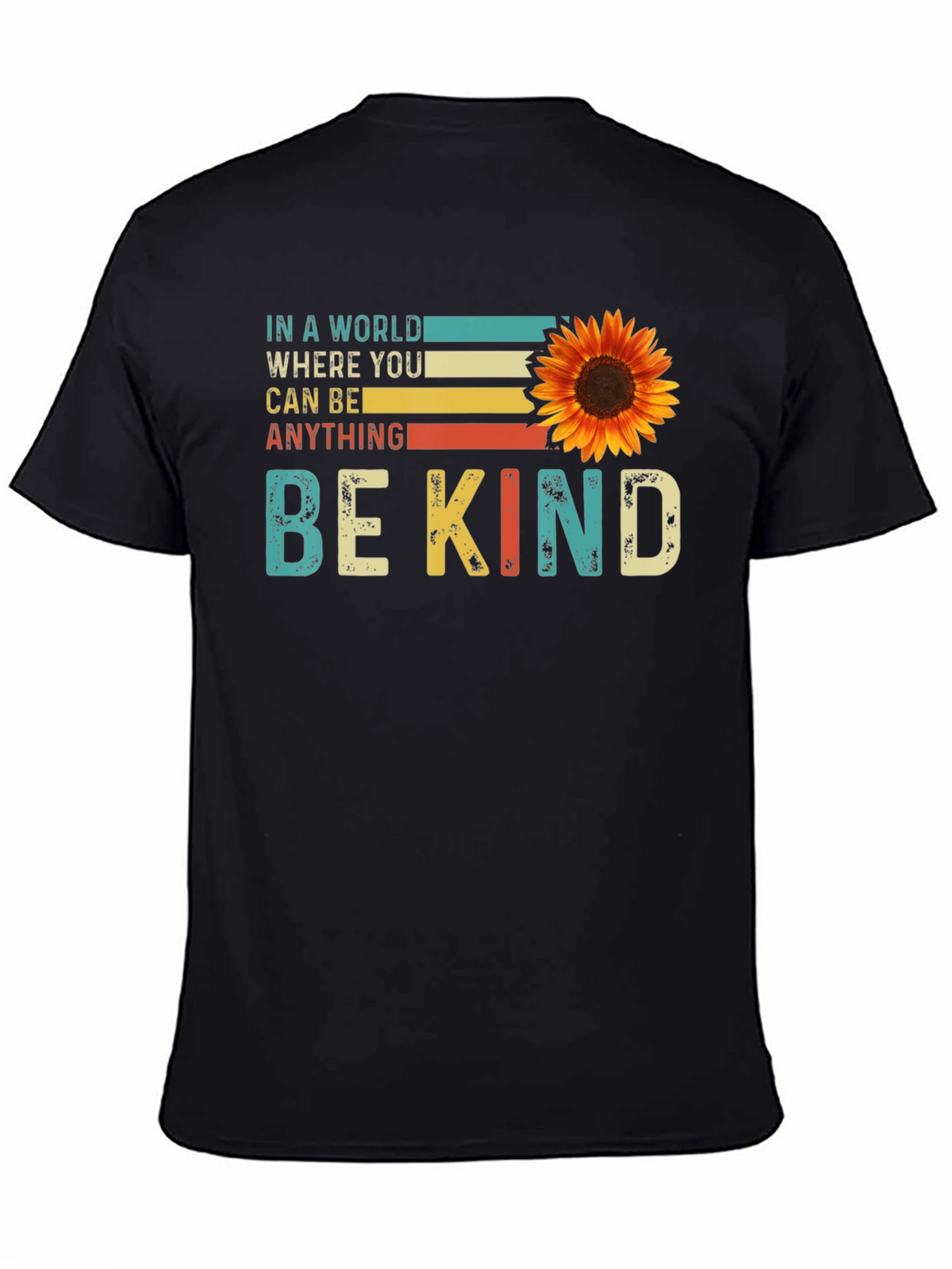 Be Kind Sunflower Graphic Tee - Comfort Fit