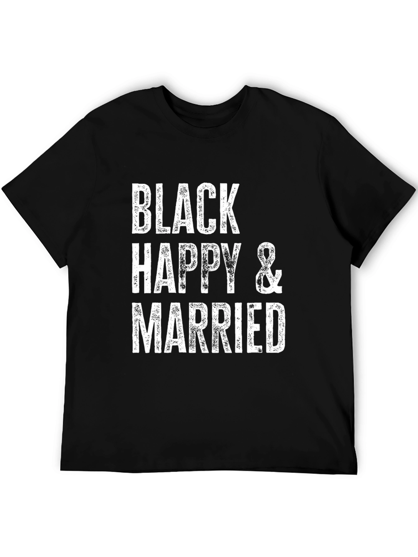 Black Happy & Married Graphic Tee - Unisex