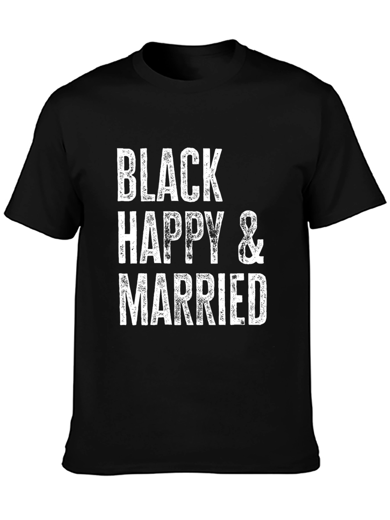 Black Happy & Married Graphic Tee - Unisex