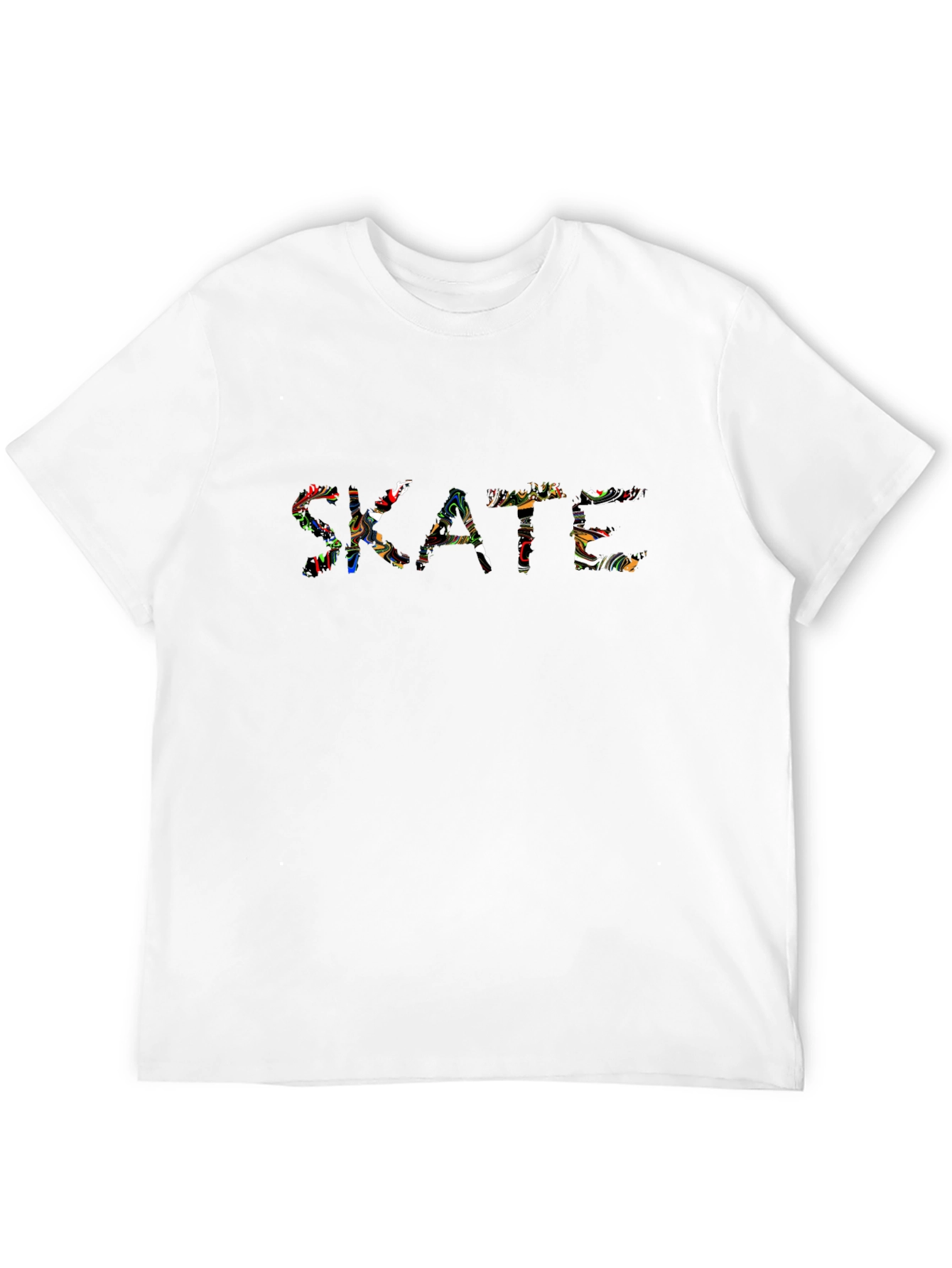Skate Graphic Black Crew Neck T-Shirt