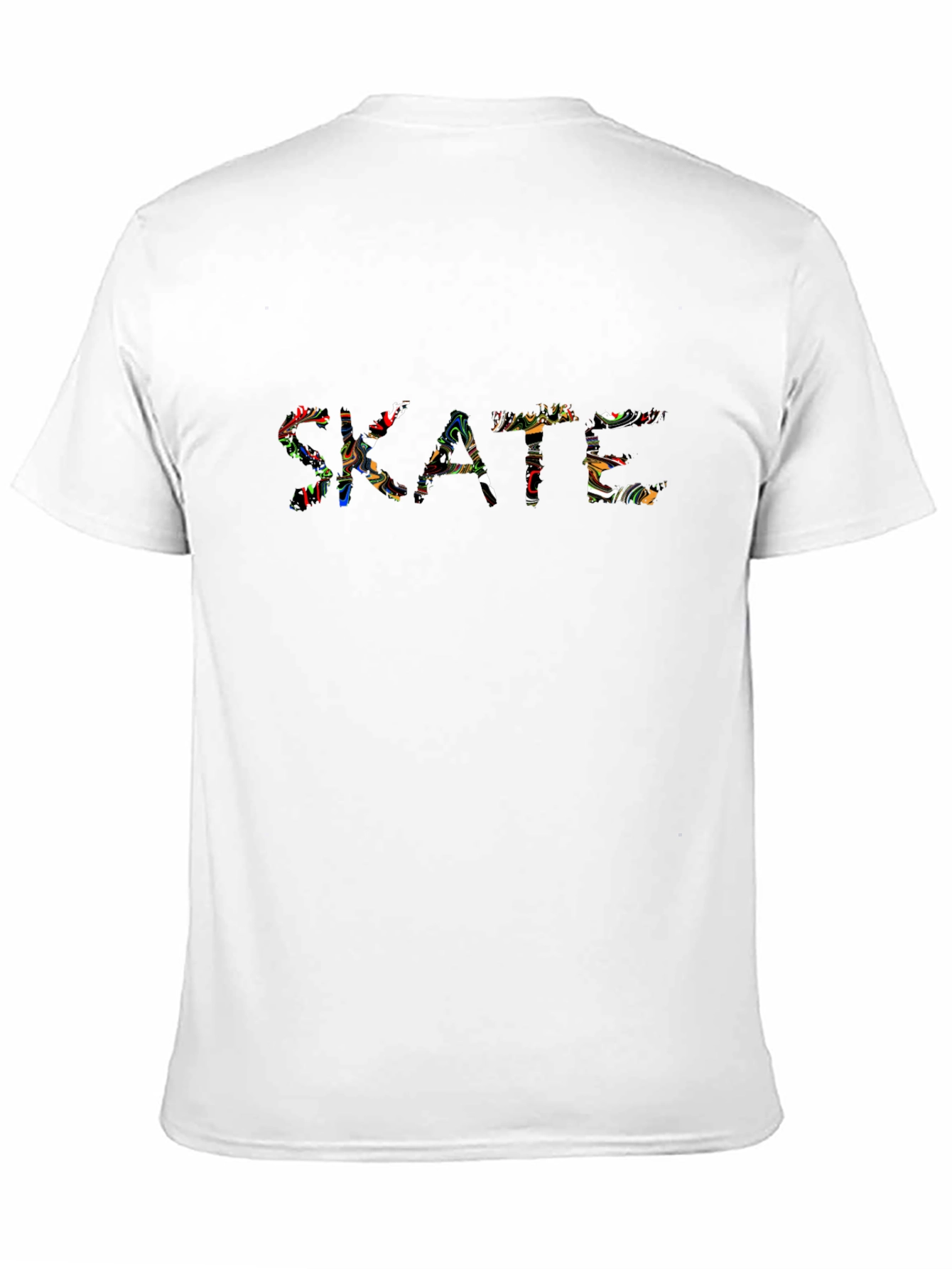 Skate Graphic Black Crew Neck T-Shirt