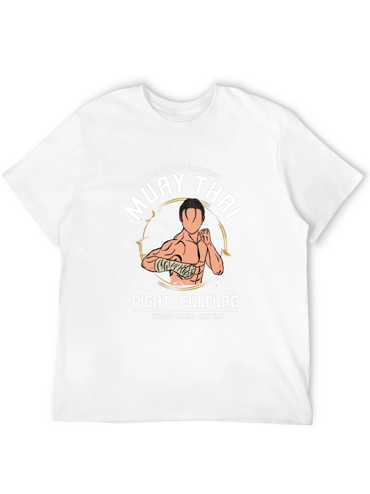 Muay Thai Fight Culture T-Shirt - Train Hard Repeat