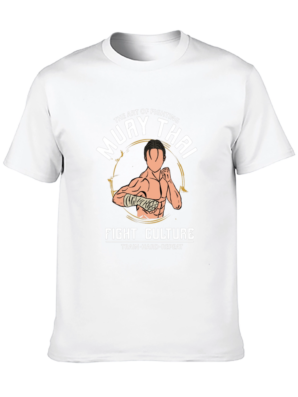 Muay Thai Fight Culture T-Shirt - Train Hard Repeat