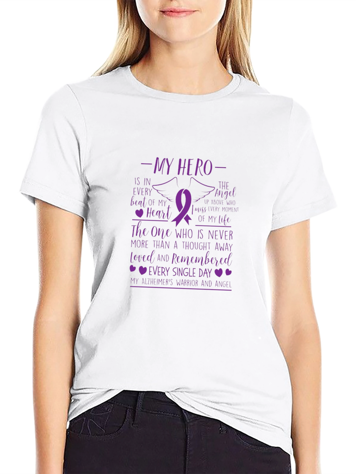 My Hero Alzheimers Awareness T-Shirt