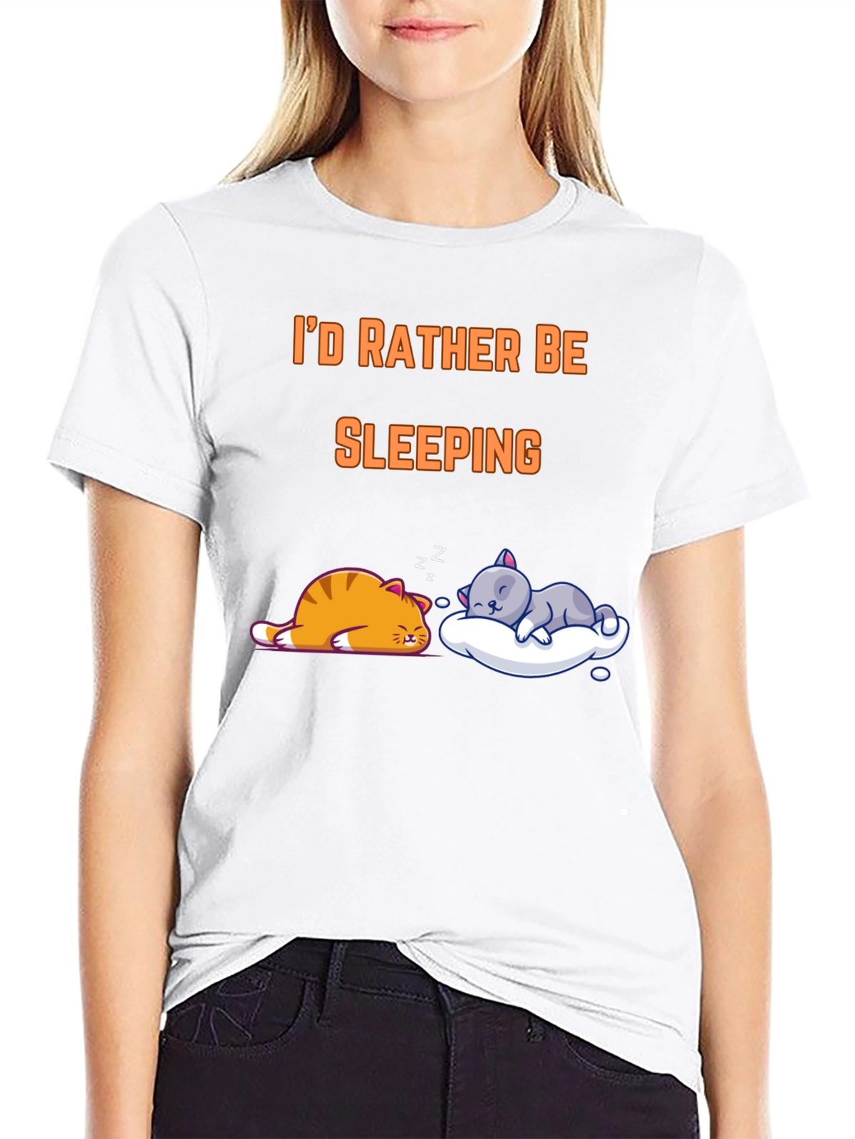 Id Rather Be Sleeping Cat T-Shirt