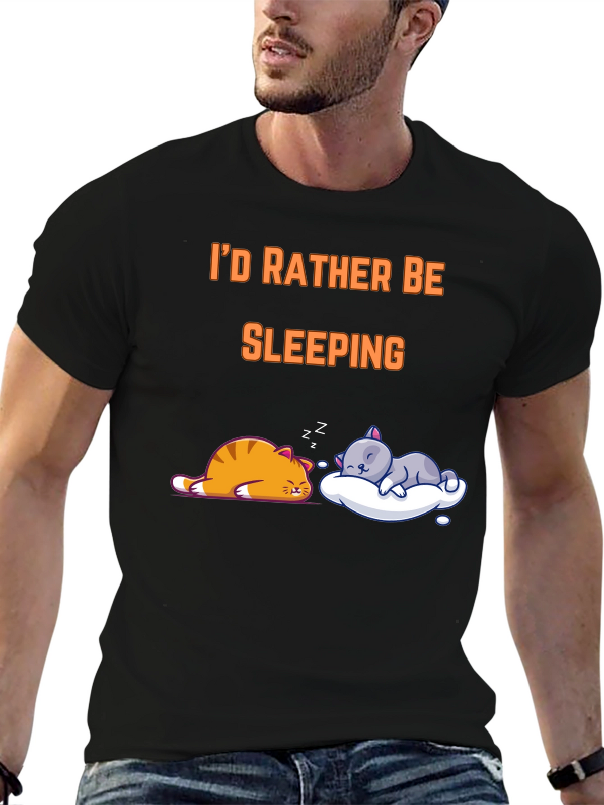 Id Rather Be Sleeping Cat T-Shirt