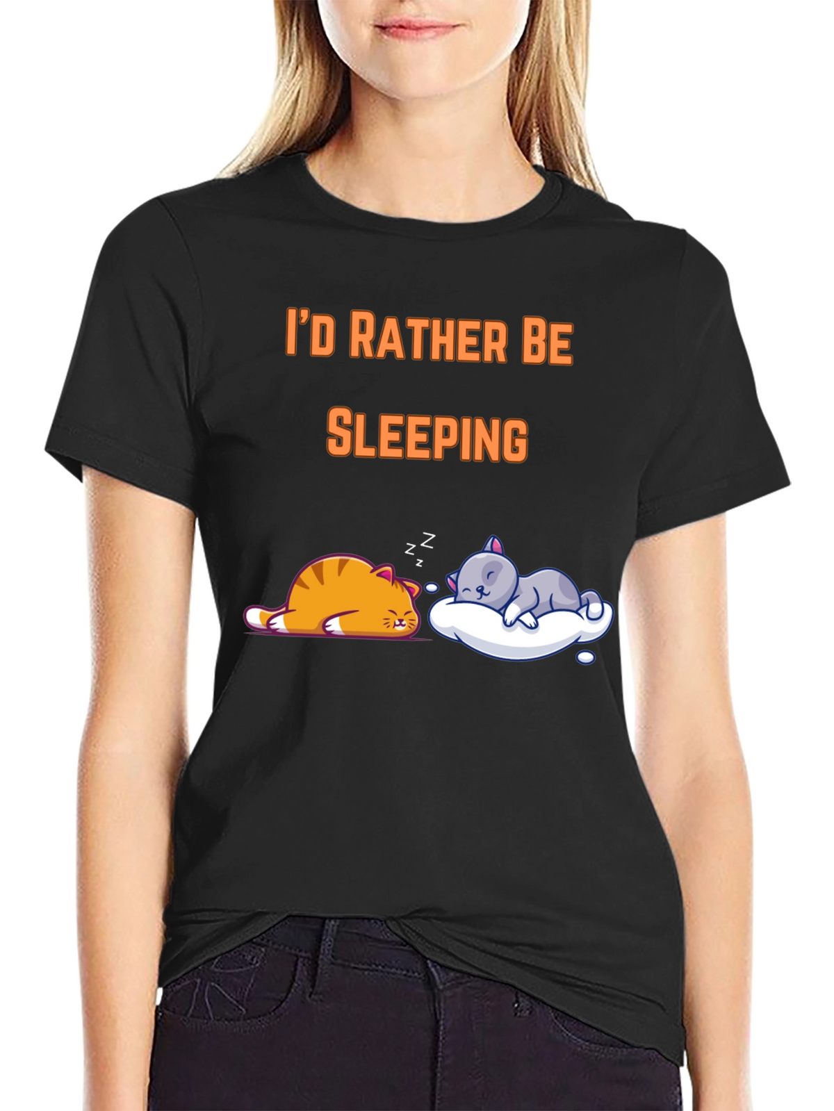 Id Rather Be Sleeping Cat T-Shirt