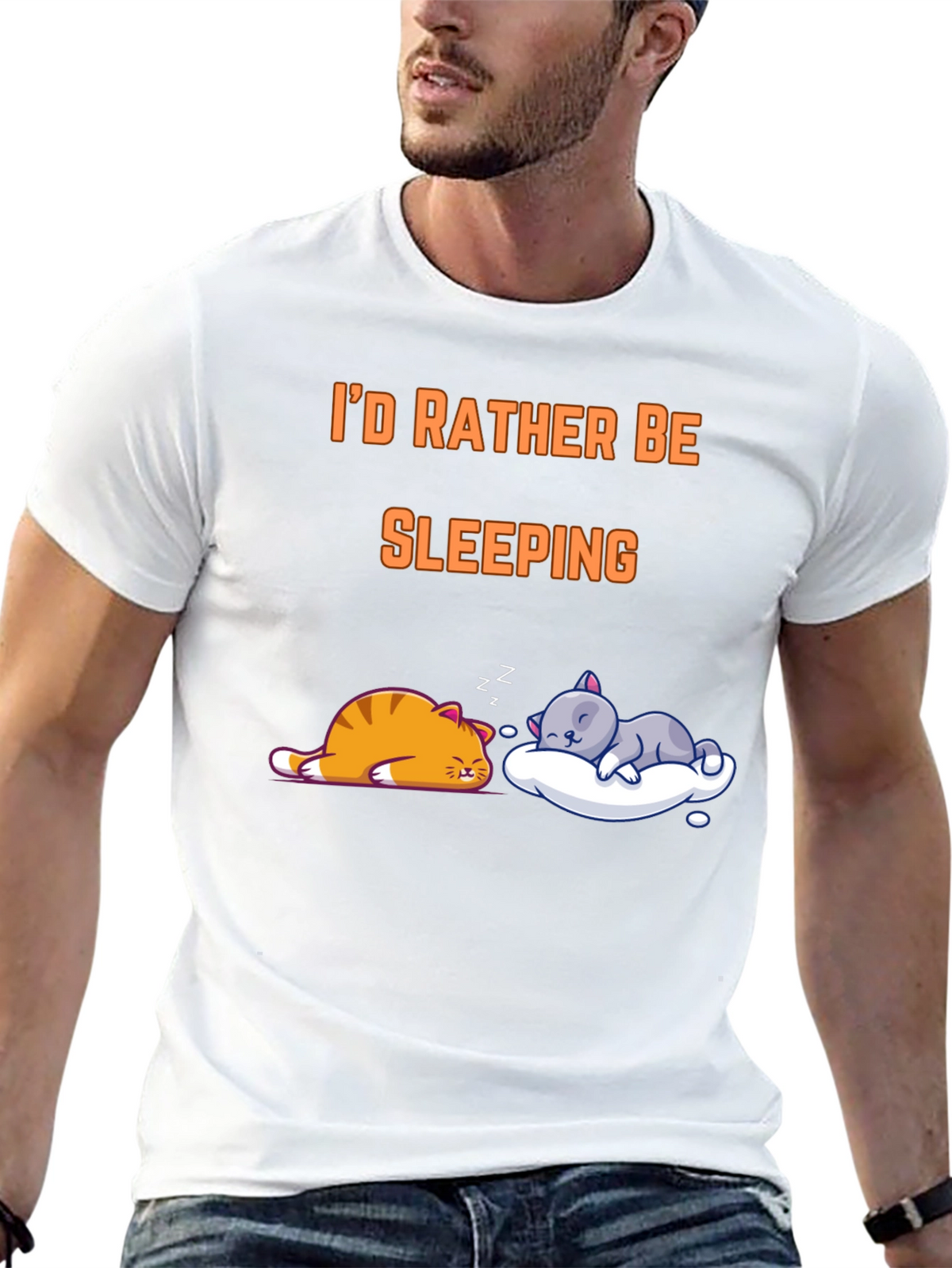 Id Rather Be Sleeping Cat T-Shirt