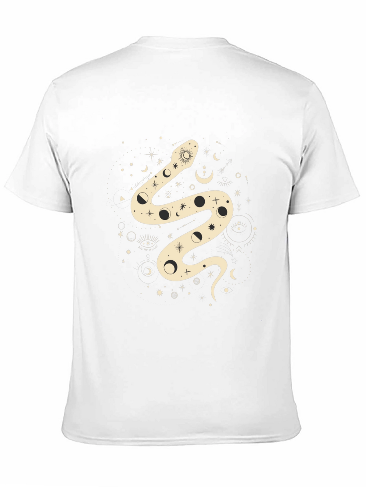 Mystic Snake Graphic Tee - Black Cotton
