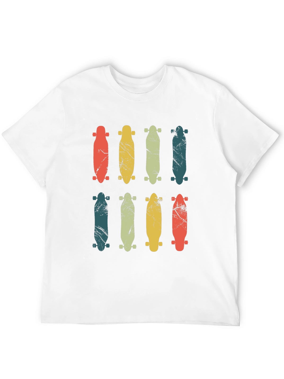 Retro Skateboard Graphic T-Shirt