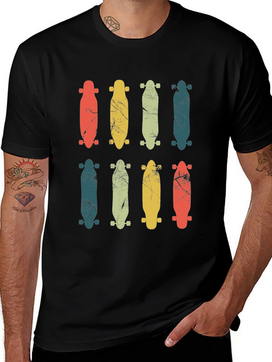 Retro Skateboard Graphic T-Shirt