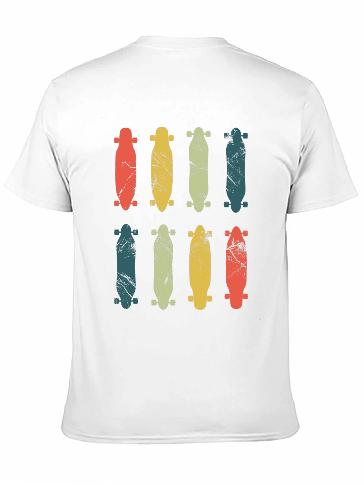 Retro Skateboard Graphic T-Shirt