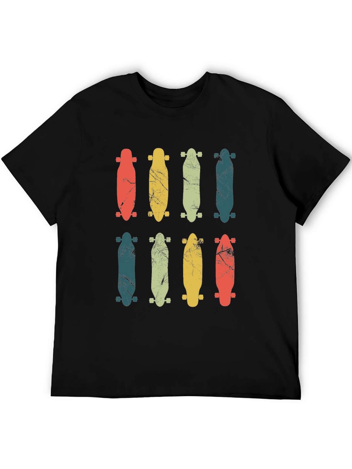 Retro Skateboard Graphic T-Shirt