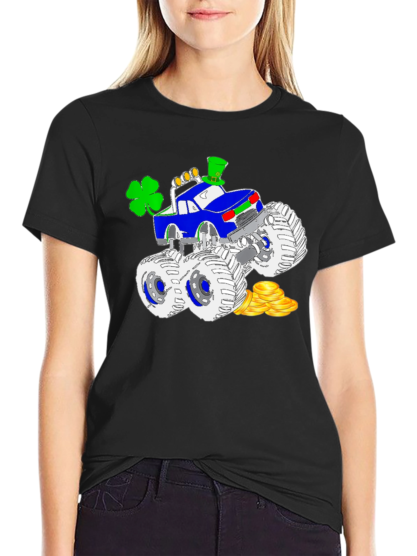 St. Patricks Monster Truck Graphic T-Shirt