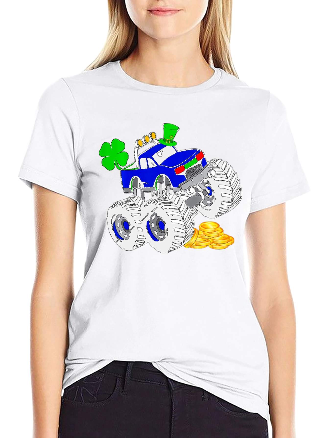 St. Patricks Monster Truck Graphic T-Shirt