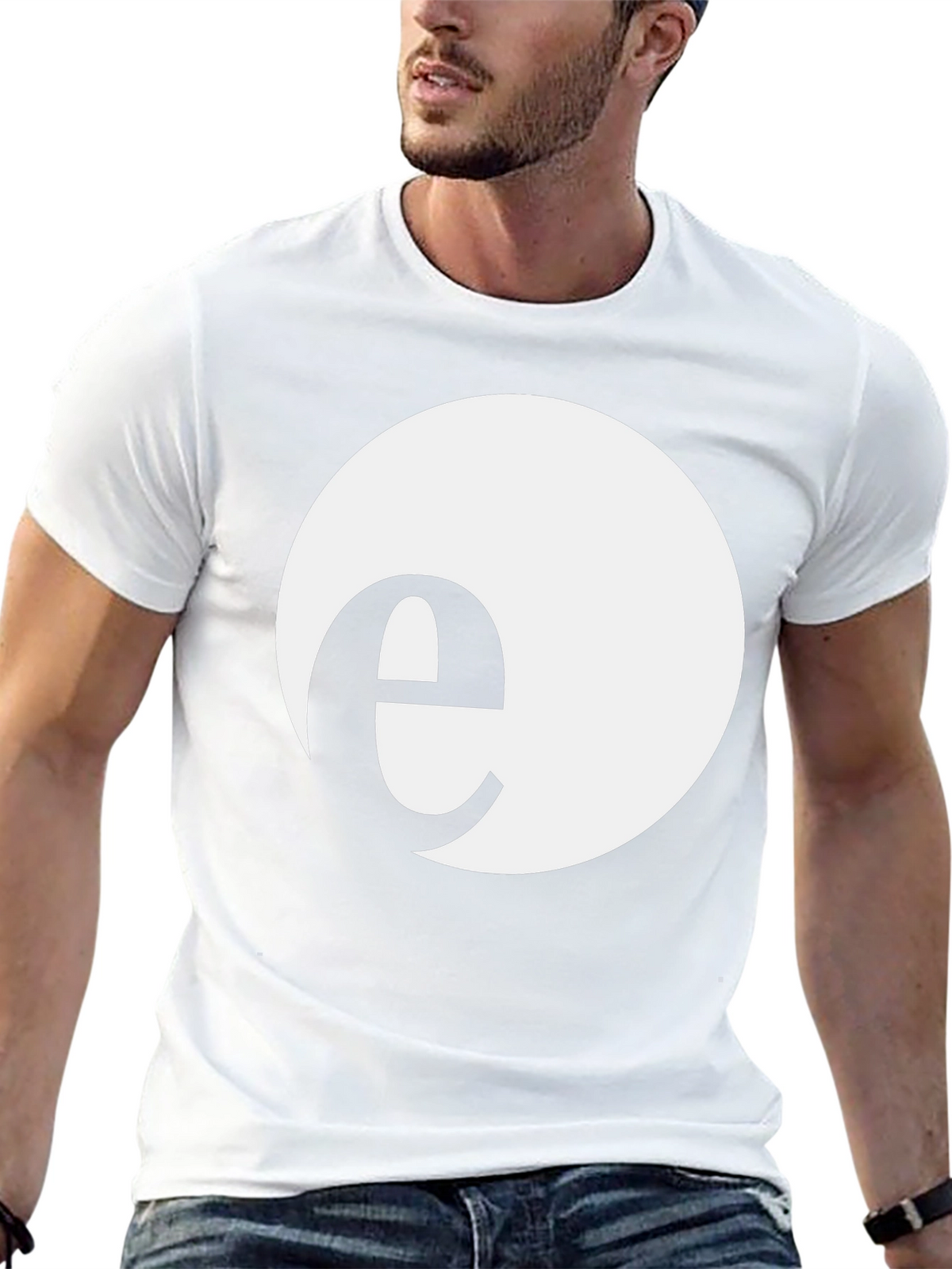 Minimalist e Circle Black T-Shirt