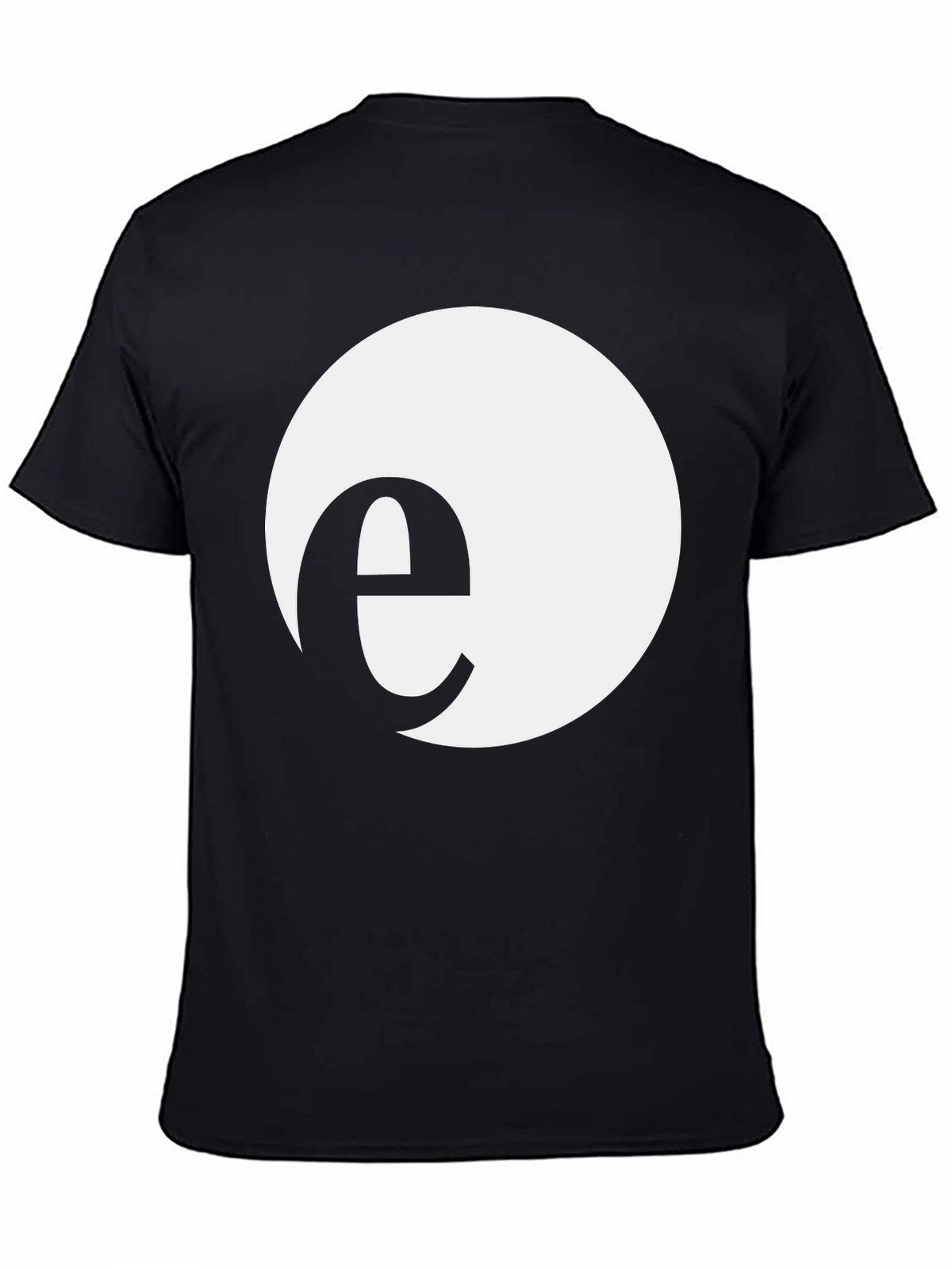 Minimalist e Circle Black T-Shirt