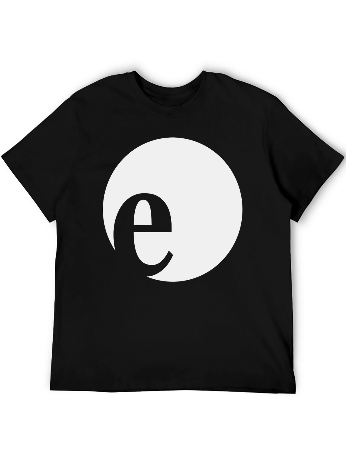 Minimalist e Circle Black T-Shirt