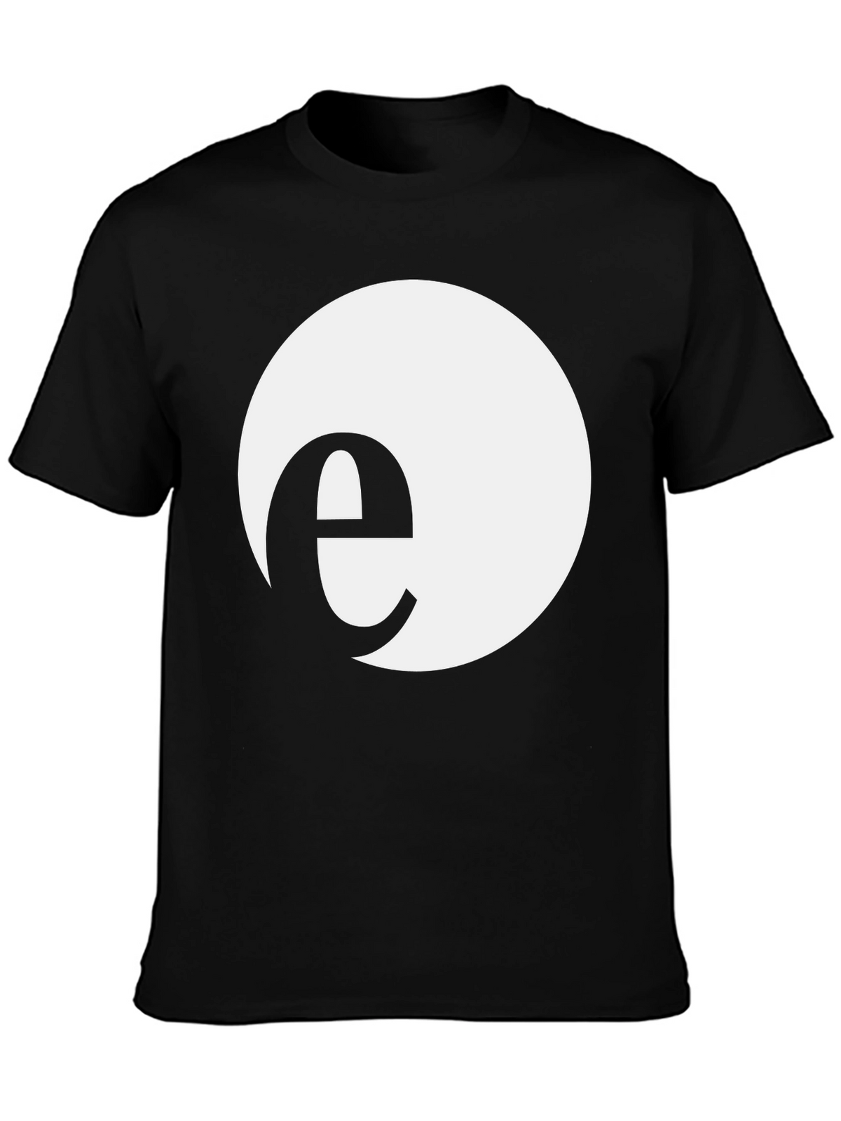 Minimalist e Circle Black T-Shirt