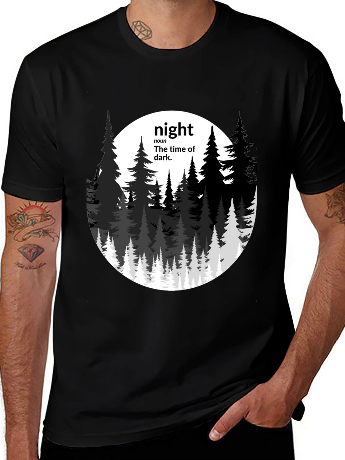 Night Definition Graphic Tee - Mens