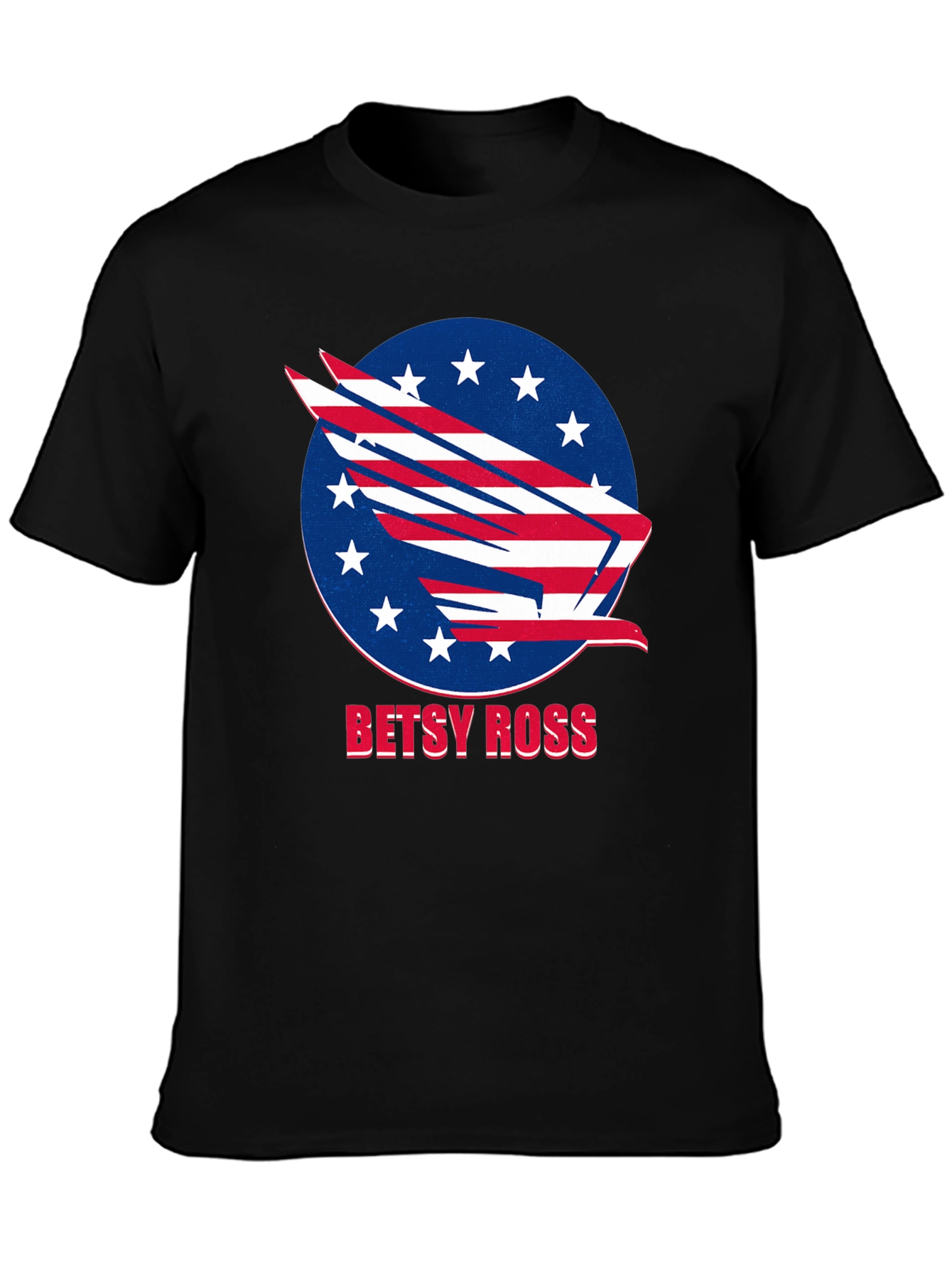 Betsy Ross American Flag Patriotic Eagle T-Shirt