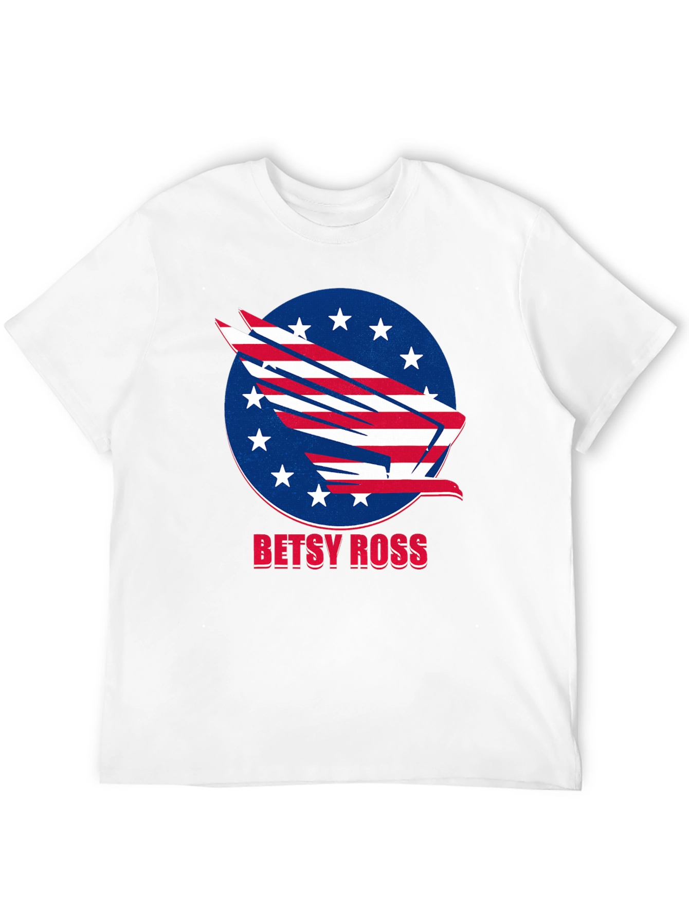 Betsy Ross American Flag Patriotic Eagle T-Shirt