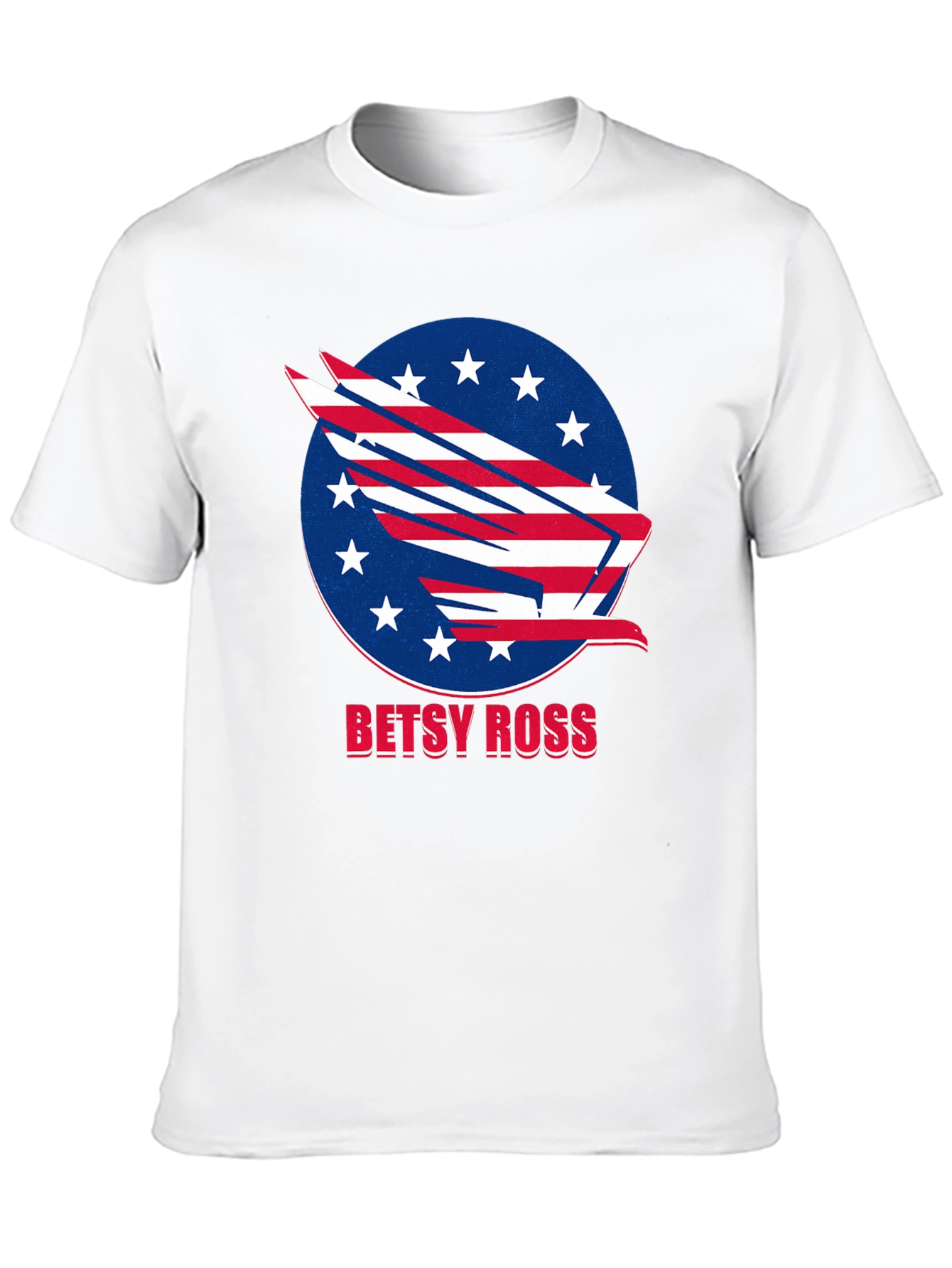 Betsy Ross American Flag Patriotic Eagle T-Shirt