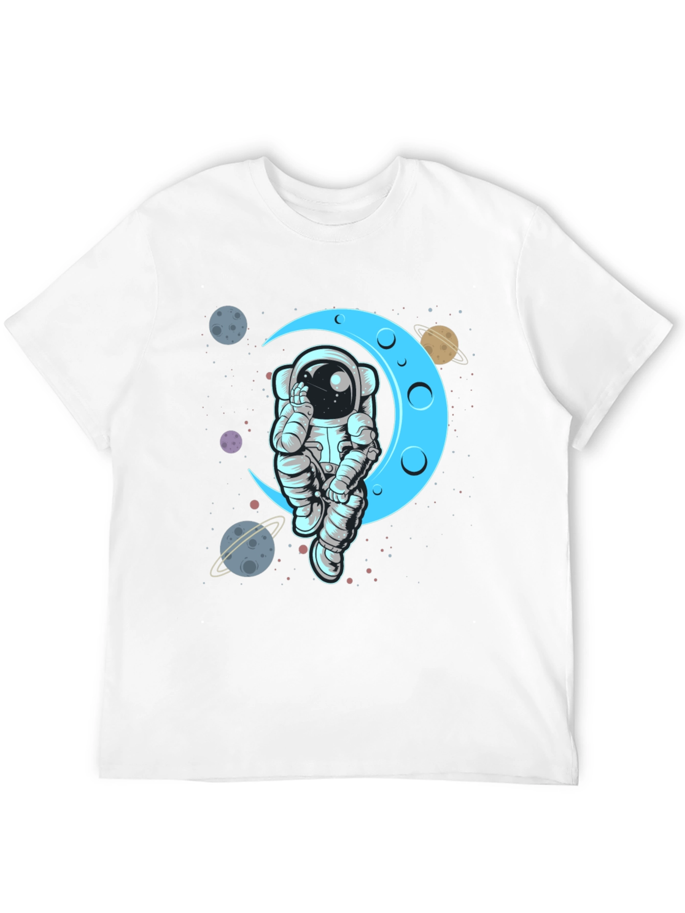 Astronaut Moon T-Shirt - Space Graphic Tee