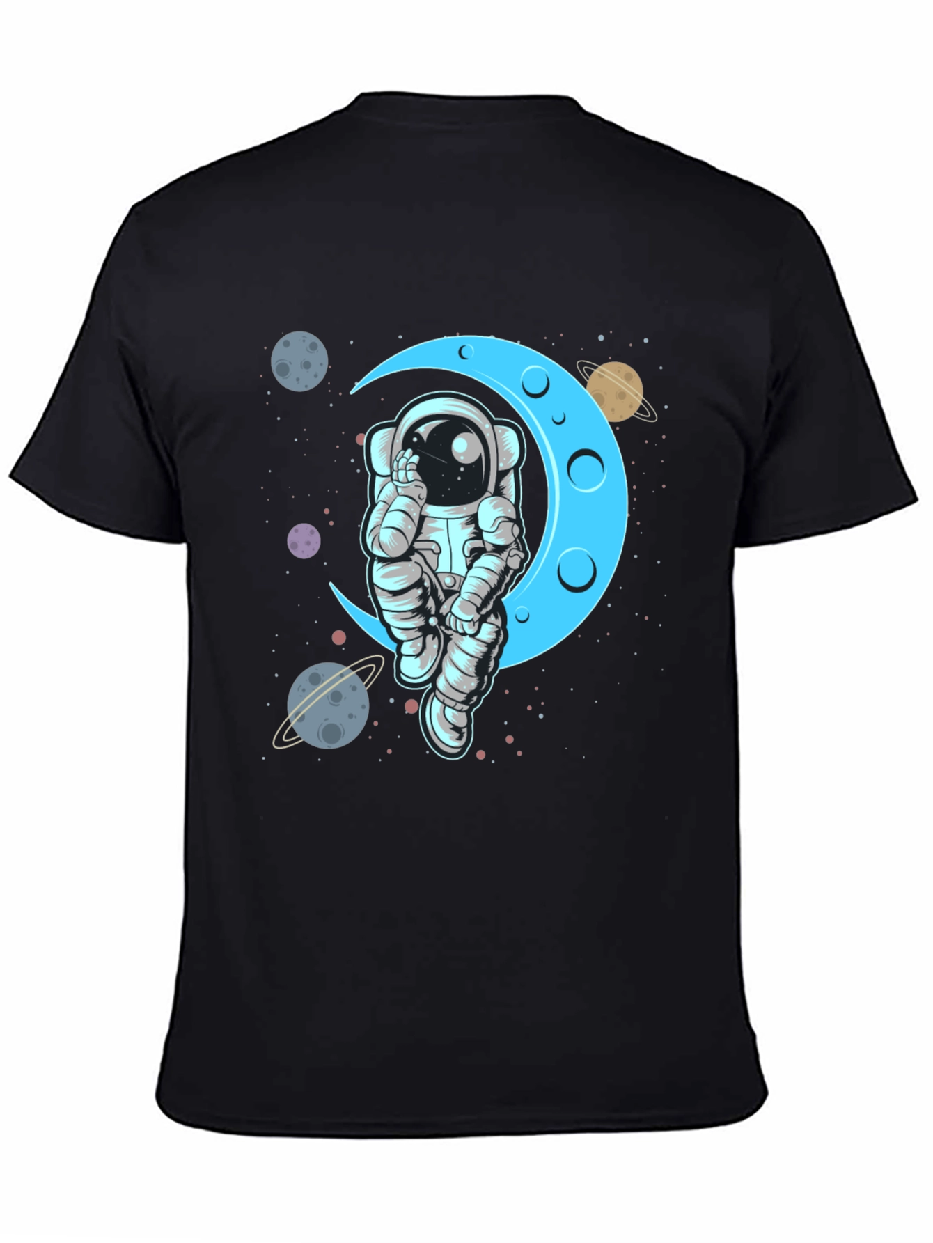 Astronaut Moon T-Shirt - Space Graphic Tee