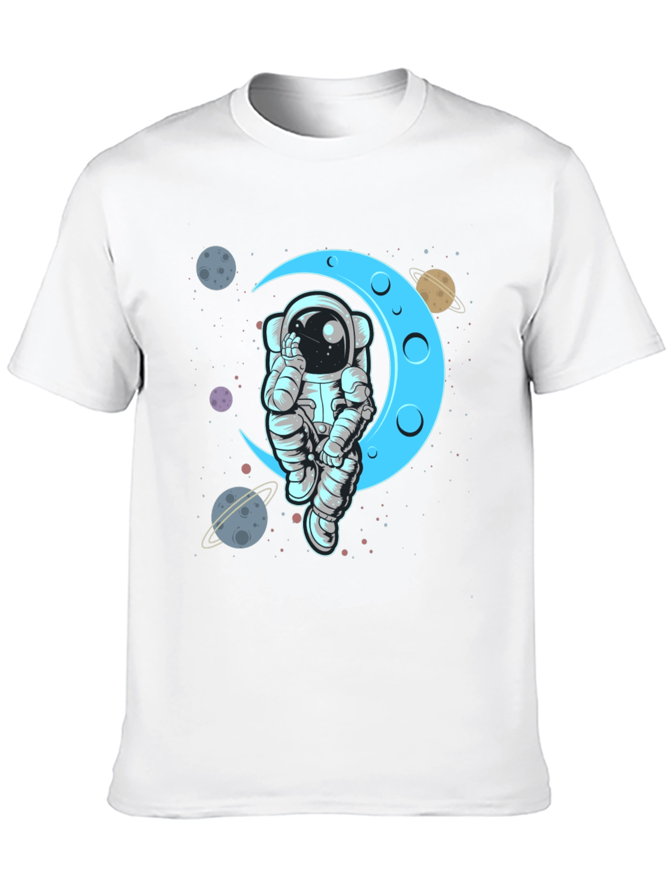 Astronaut Moon T-Shirt - Space Graphic Tee