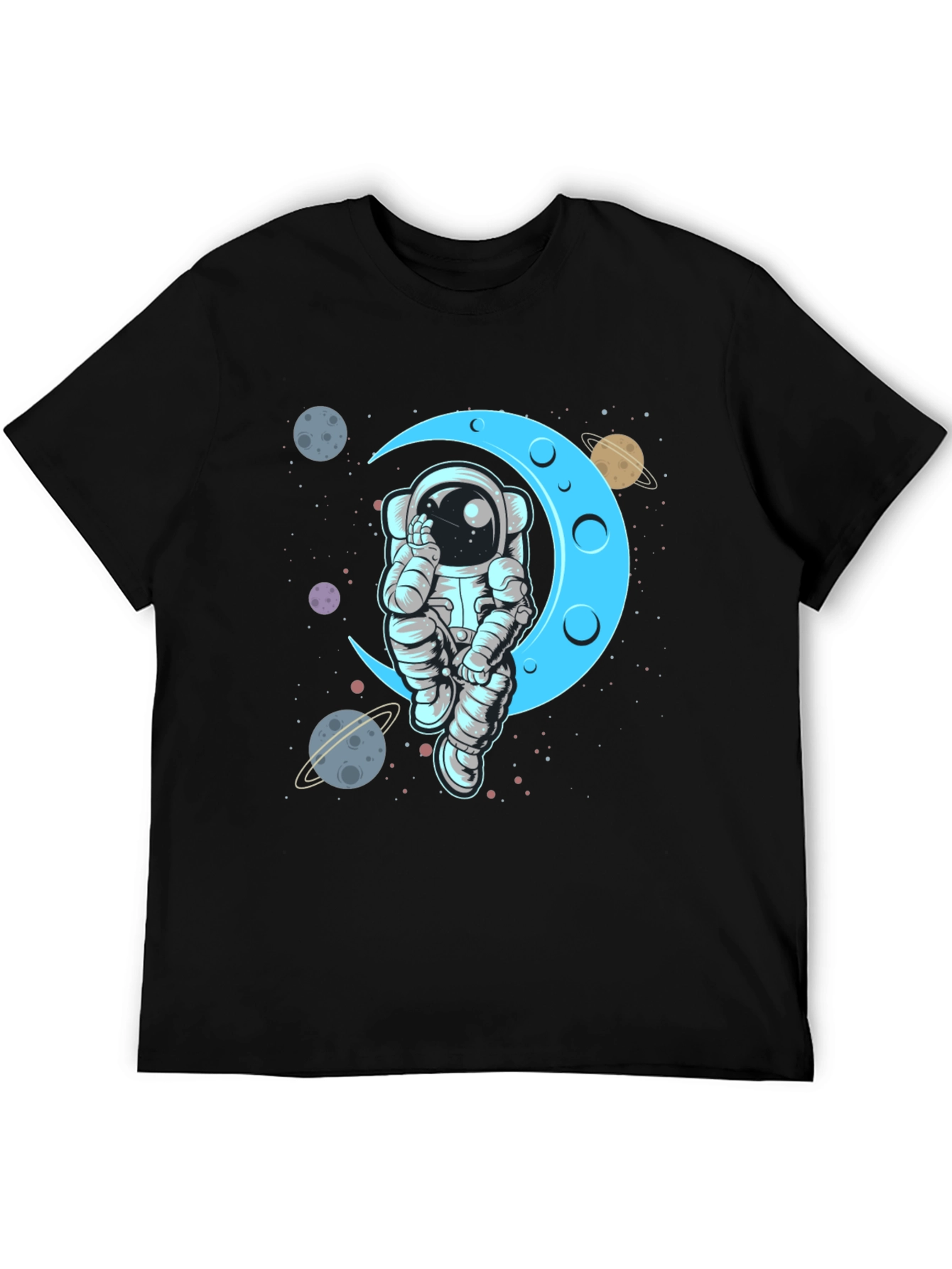 Astronaut Moon T-Shirt - Space Graphic Tee