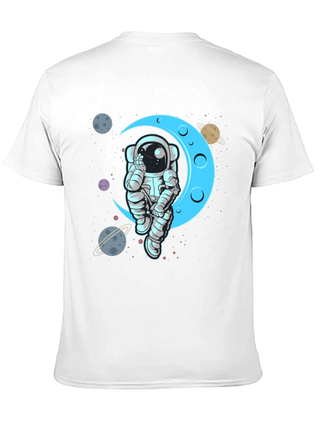 Astronaut Moon T-Shirt - Space Graphic Tee