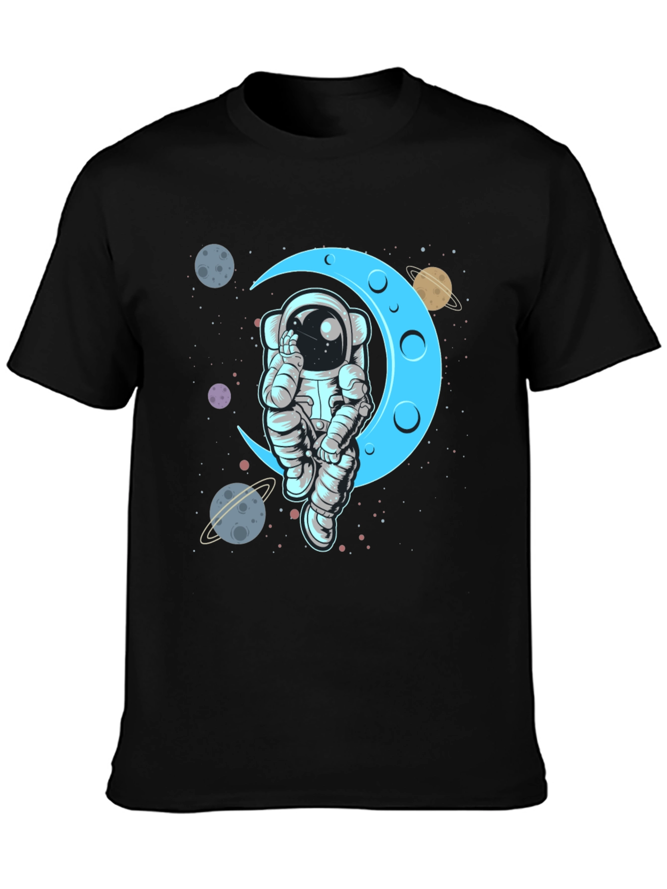 Astronaut Moon T-Shirt - Space Graphic Tee