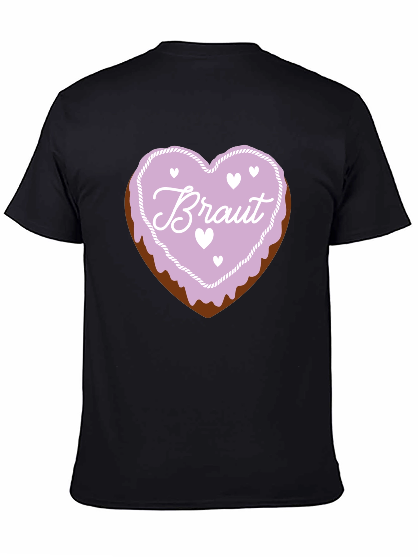 Bride to Be Black T-Shirt Sweetheart Candy