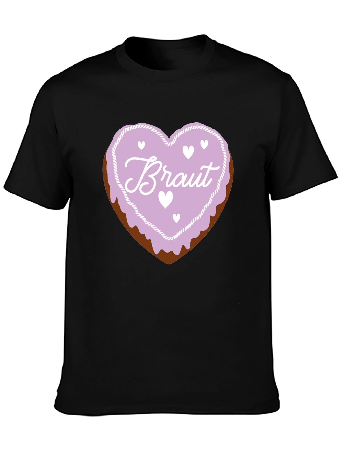 Bride to Be Black T-Shirt Sweetheart Candy