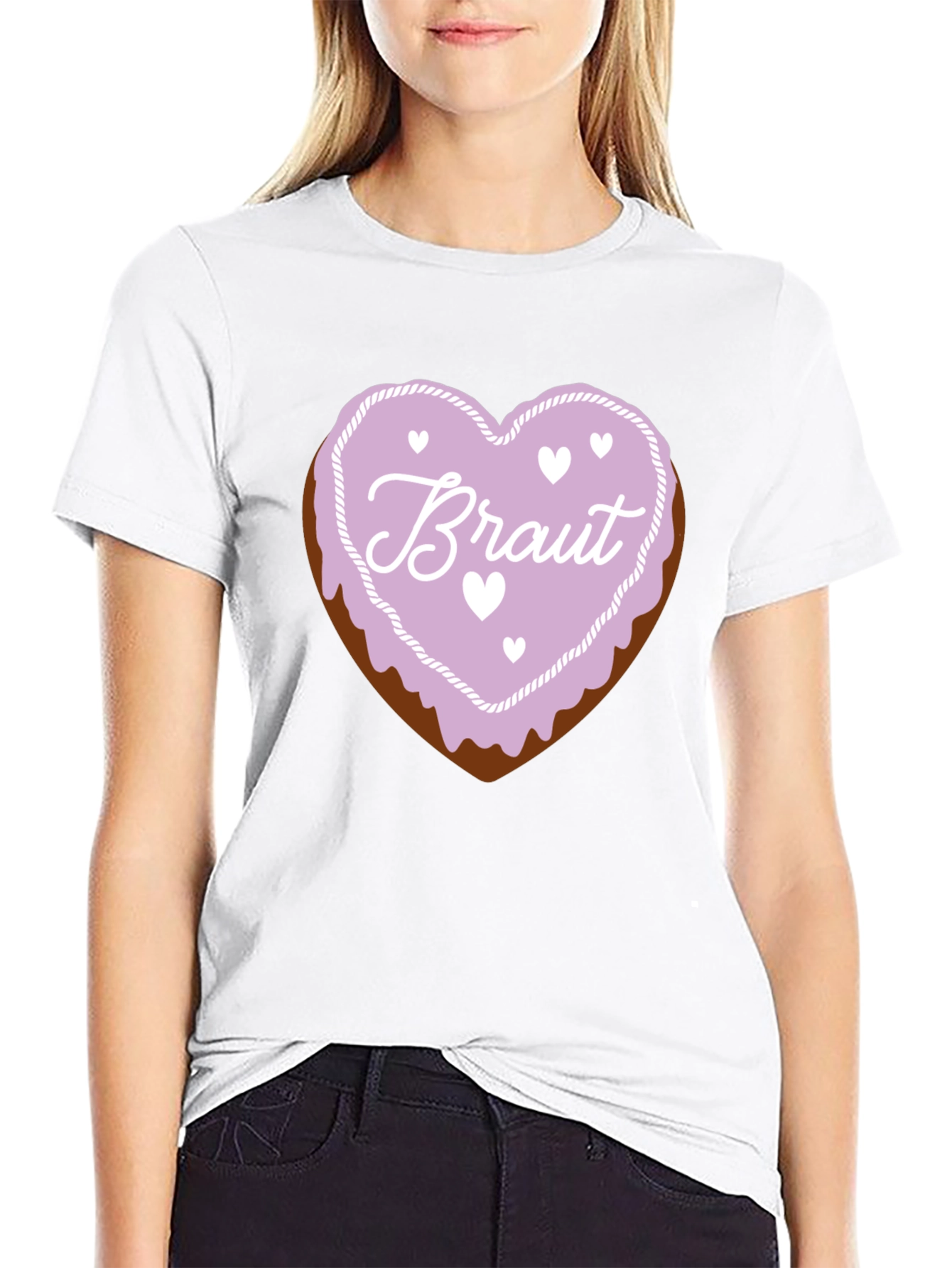 Bride to Be Black T-Shirt Sweetheart Candy