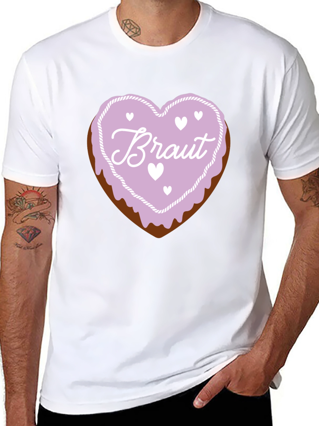 Bride to Be Black T-Shirt Sweetheart Candy