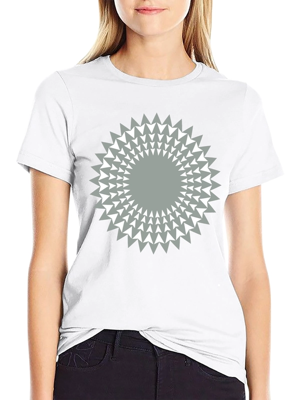 Geometric Starburst Graphic Tee - Modern Casual