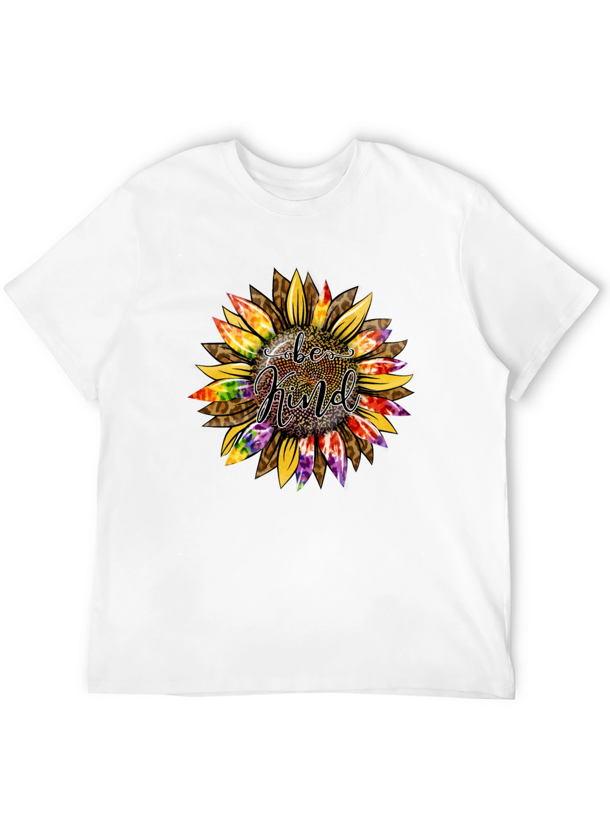Be Kind Sunflower Graphic Tee - Trendy Casual Top