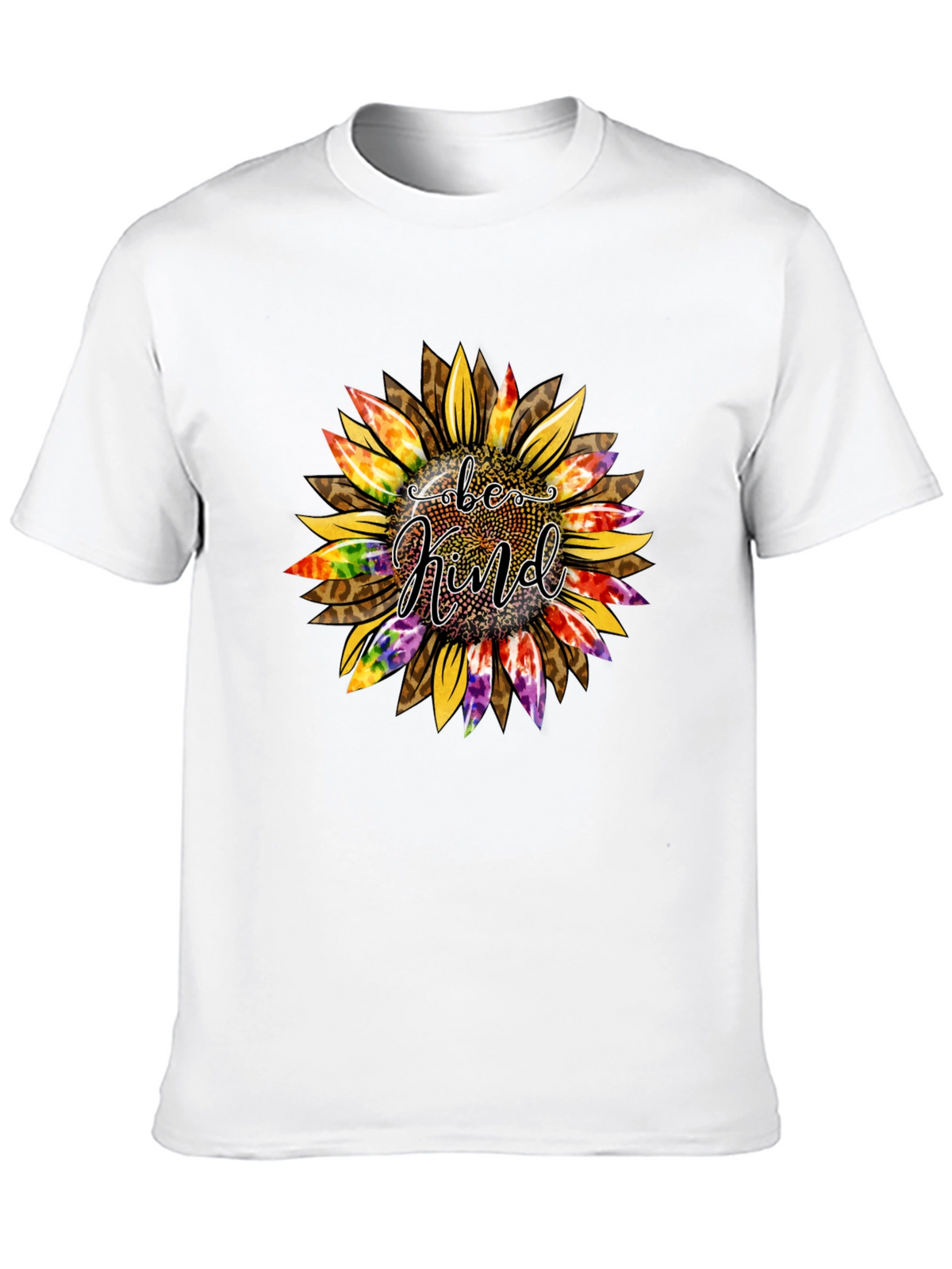 Be Kind Sunflower Graphic Tee - Trendy Casual Top