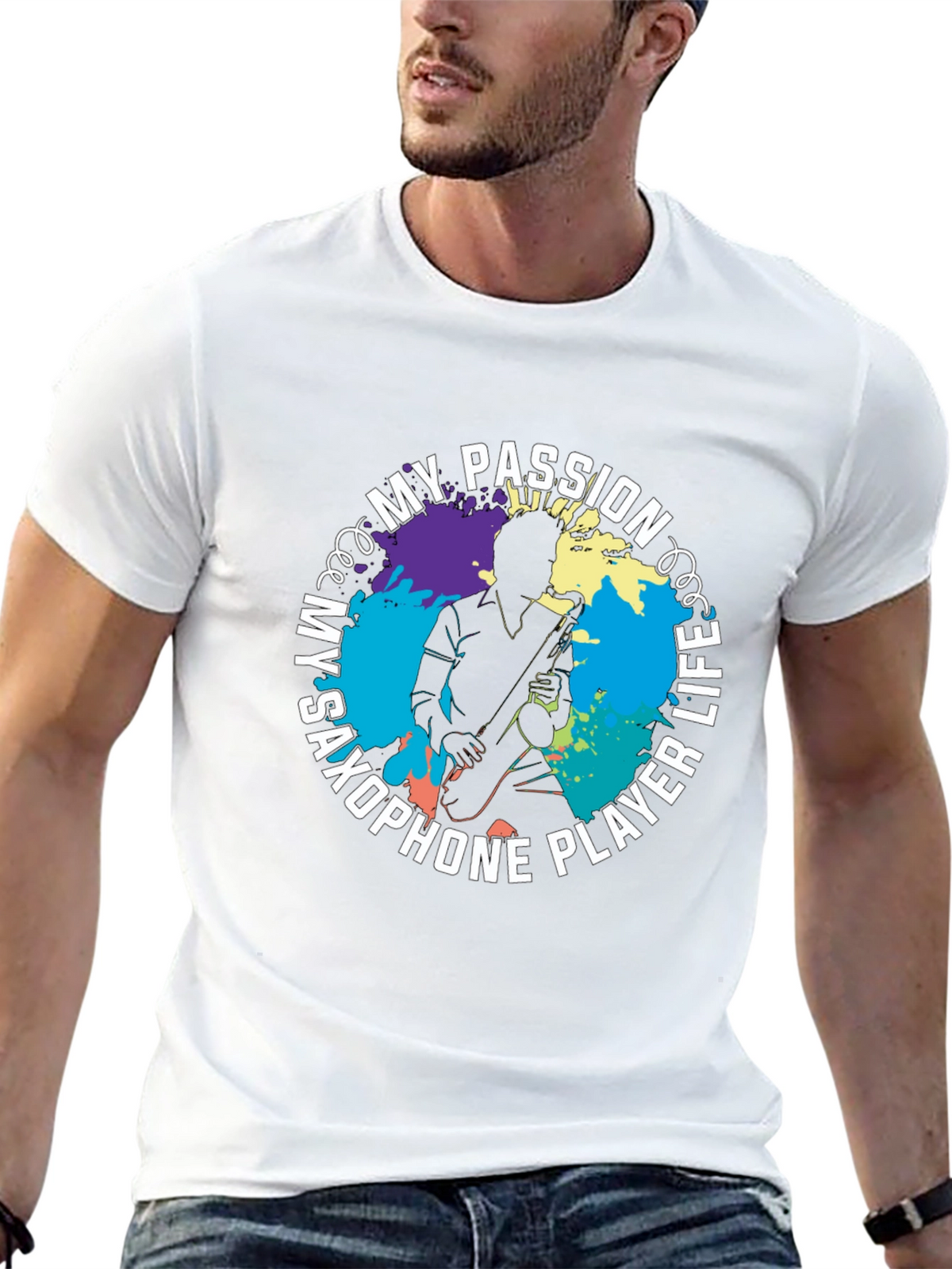 My Saxophone Player Life Graphic T-Shirt