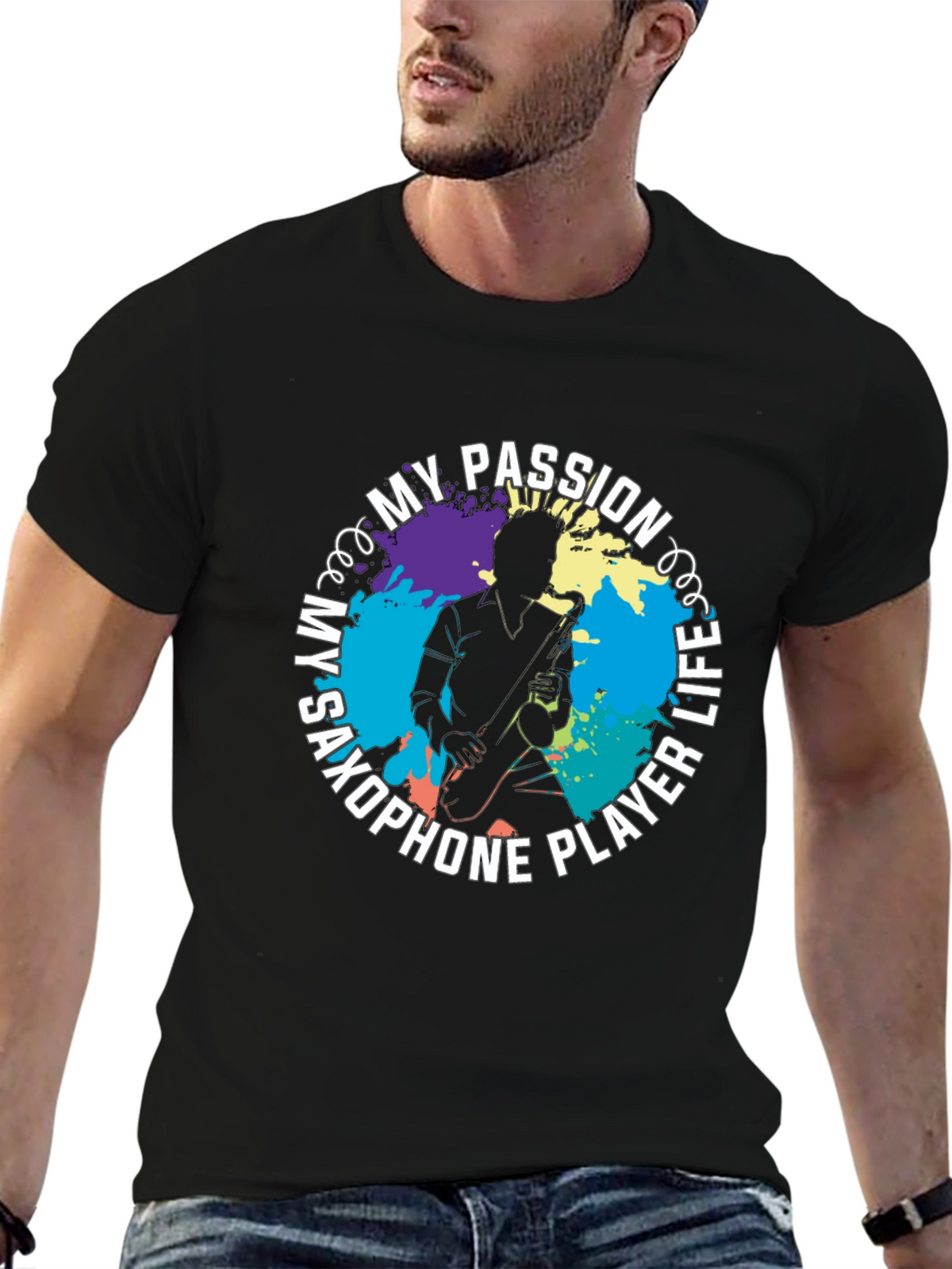 My Saxophone Player Life Graphic T-Shirt