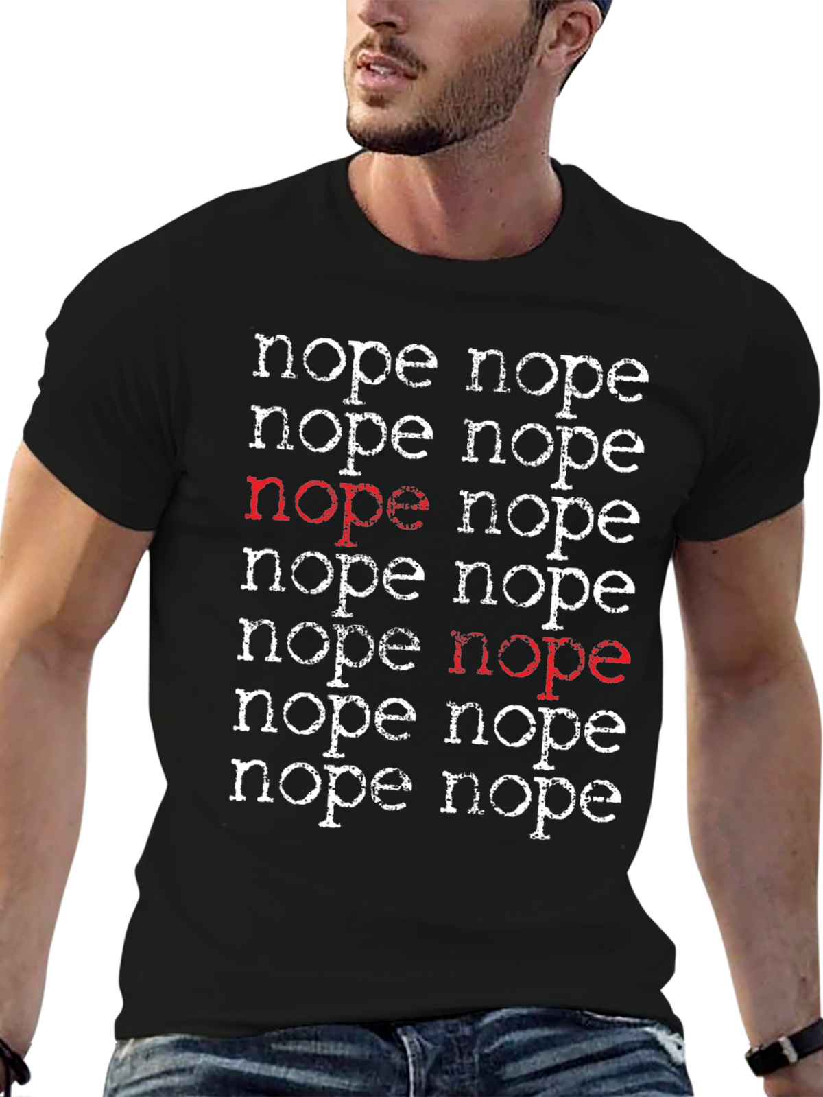 Nope T-Shirt - Funny Sarcastic Graphic Tee