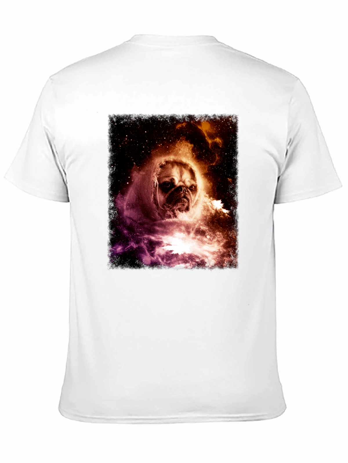 Cosmic Pug Graphic Tee - Black