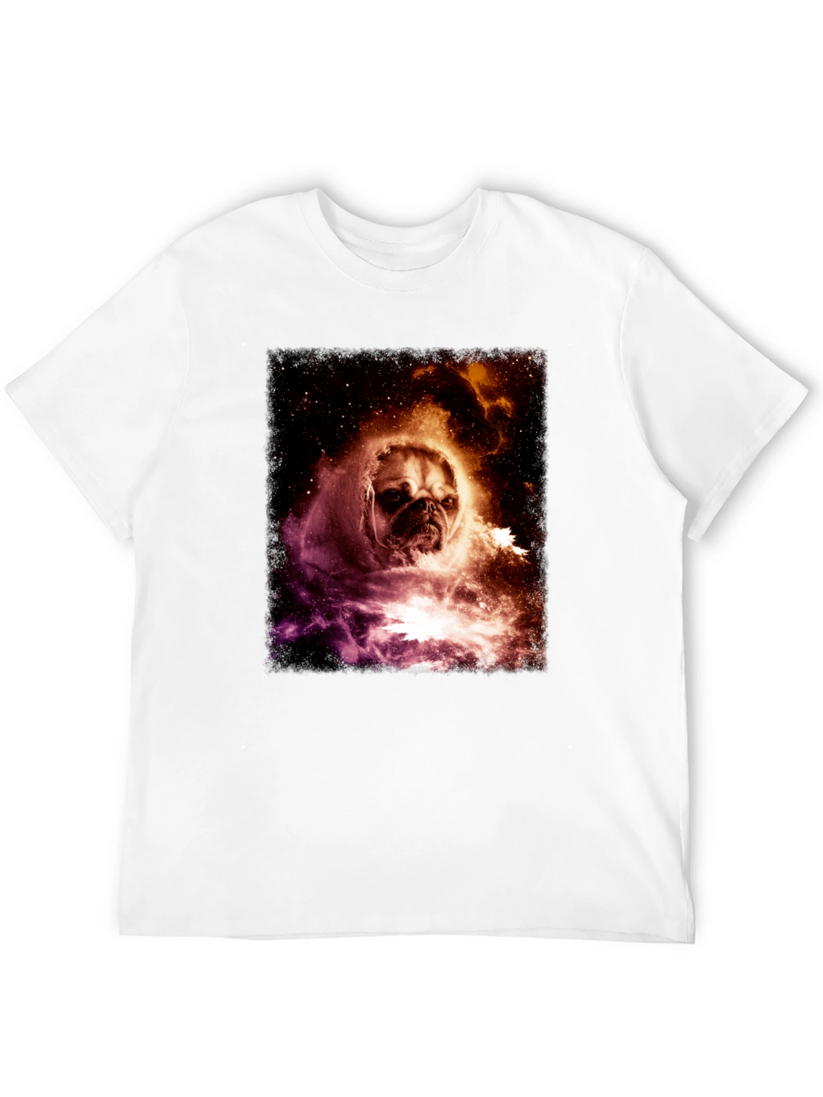 Cosmic Pug Graphic Tee - Black