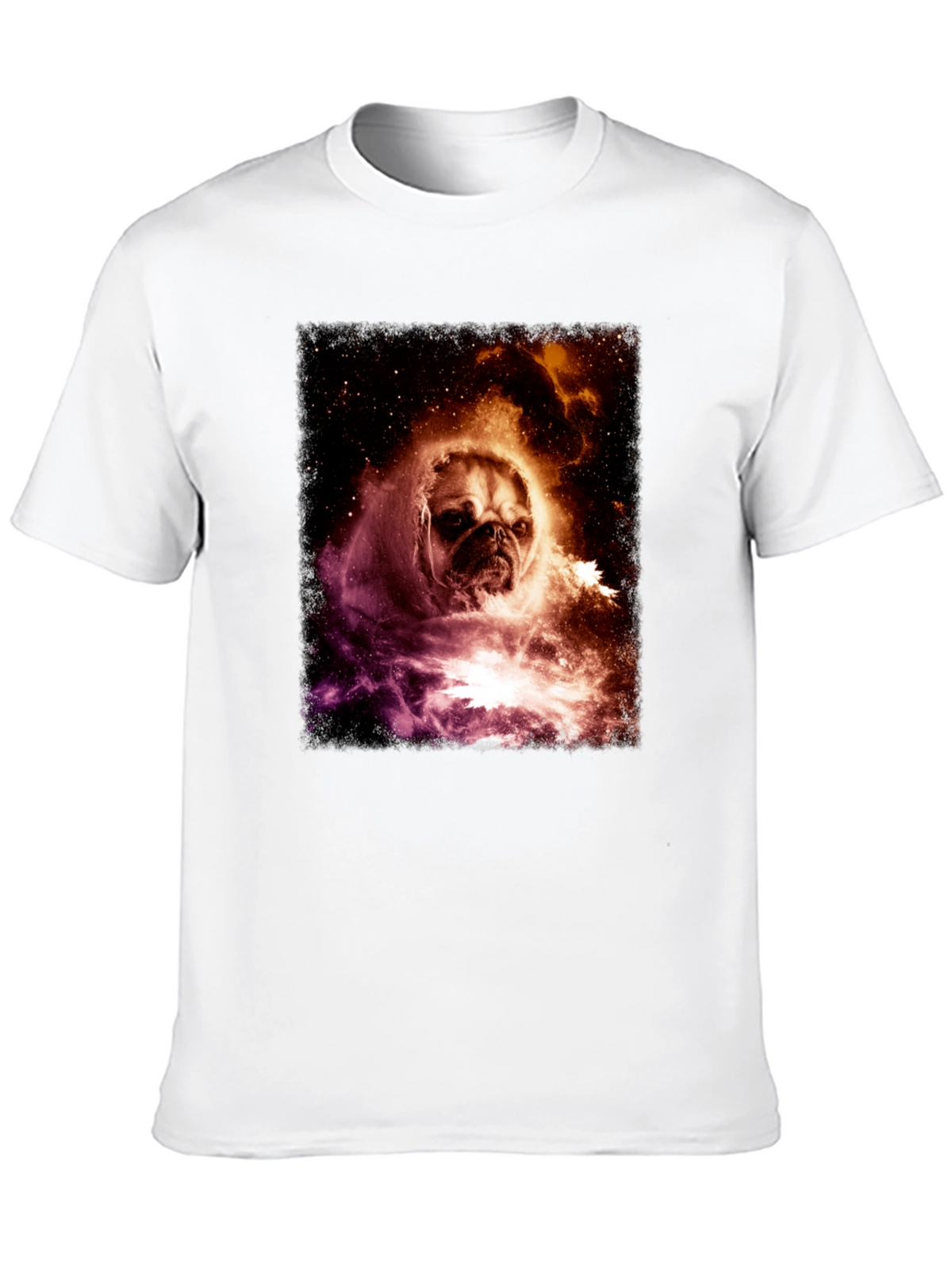 Cosmic Pug Graphic Tee - Black