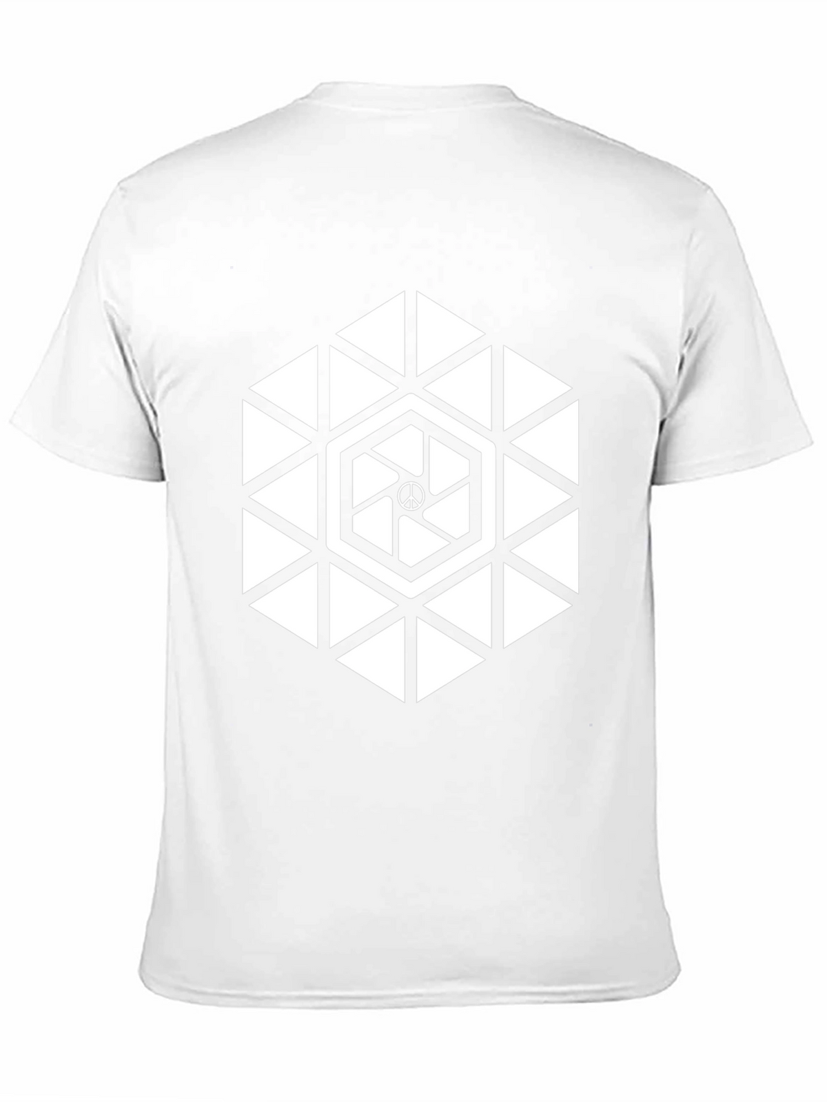 Geometric Peace Sign T-Shirt - Modern Graphic Tee