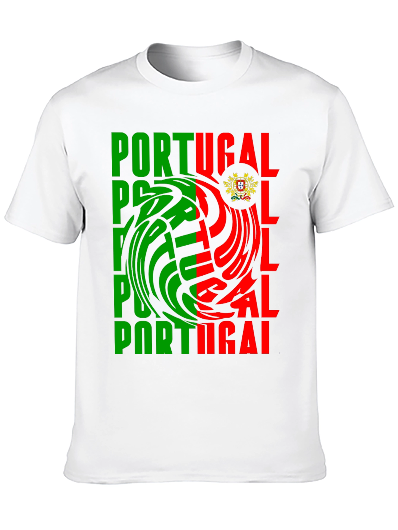 Portugal Flag Graphic Print Tee