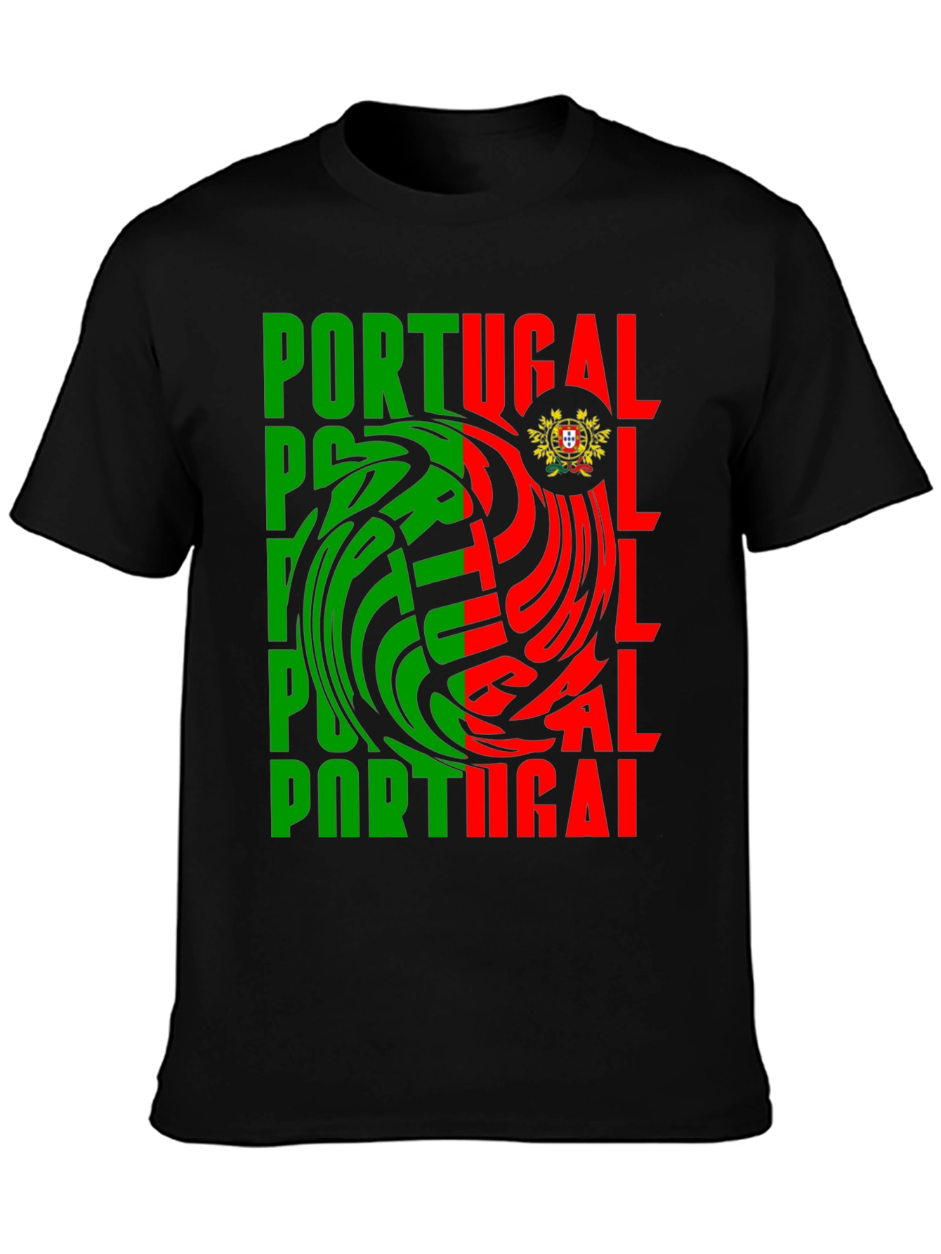 Portugal Flag Graphic Print Tee