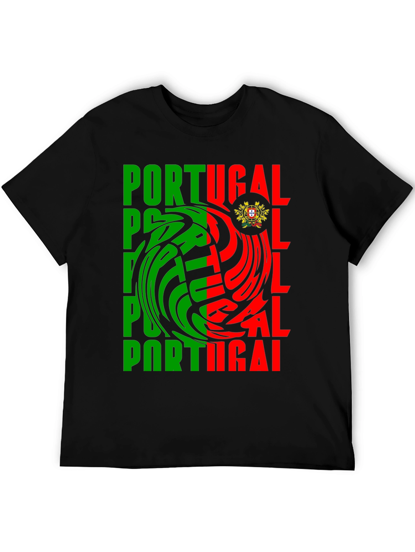 Portugal Flag Graphic Print Tee